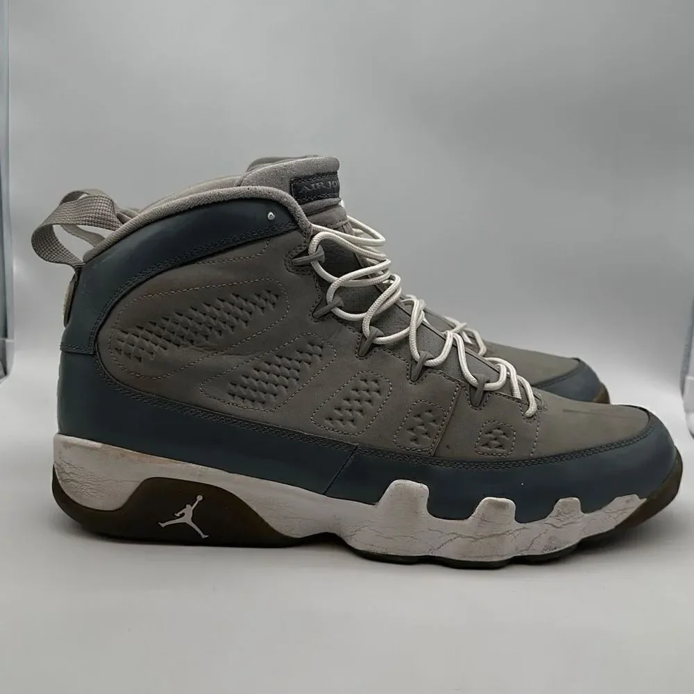 2012 NIKE AIR JORDAN IX 9 RETRO COOL GREY WHITE CHARCOAL‎ 302370-015 Size 13.5